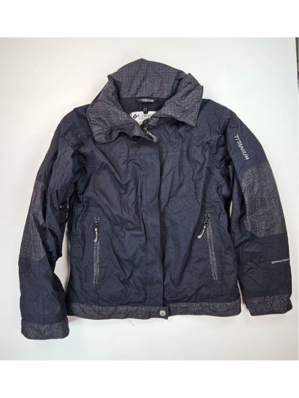 Columbia Titanium Omni-Tech Interchange Jacket Women's M Waterproof Black SL7542
